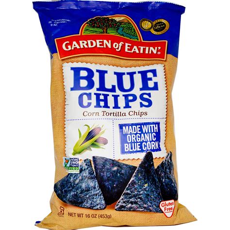 blue and white chips